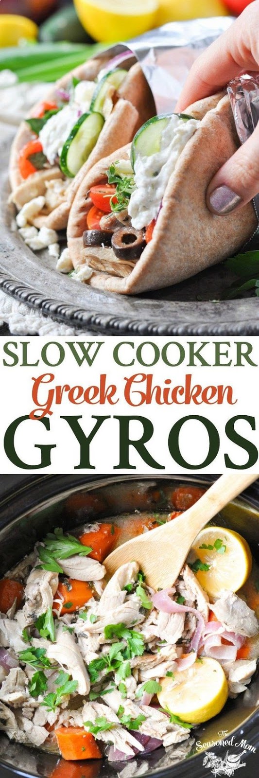 Slow Cooker Greek Chicken Gyros - Id-newstimes