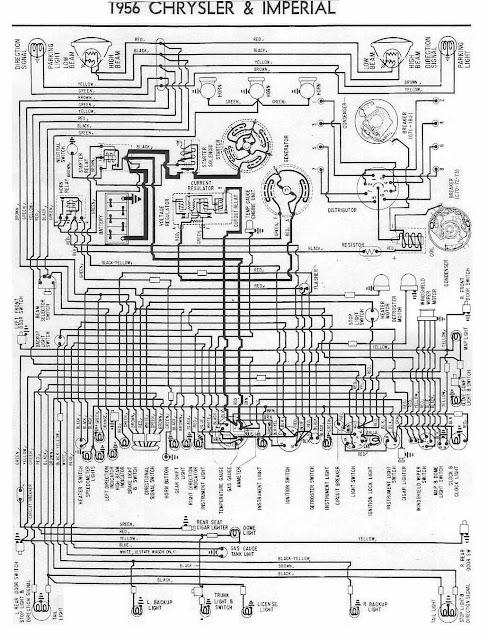 Electrical Wiring Diagrams Of 1956 Chrysler And Imperial | All about