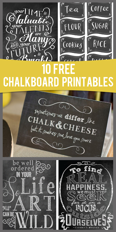 Laine Design: More Free Chalkboard Word Art