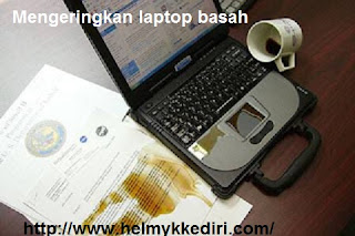 Cara mengatasi laptop basah terkena air