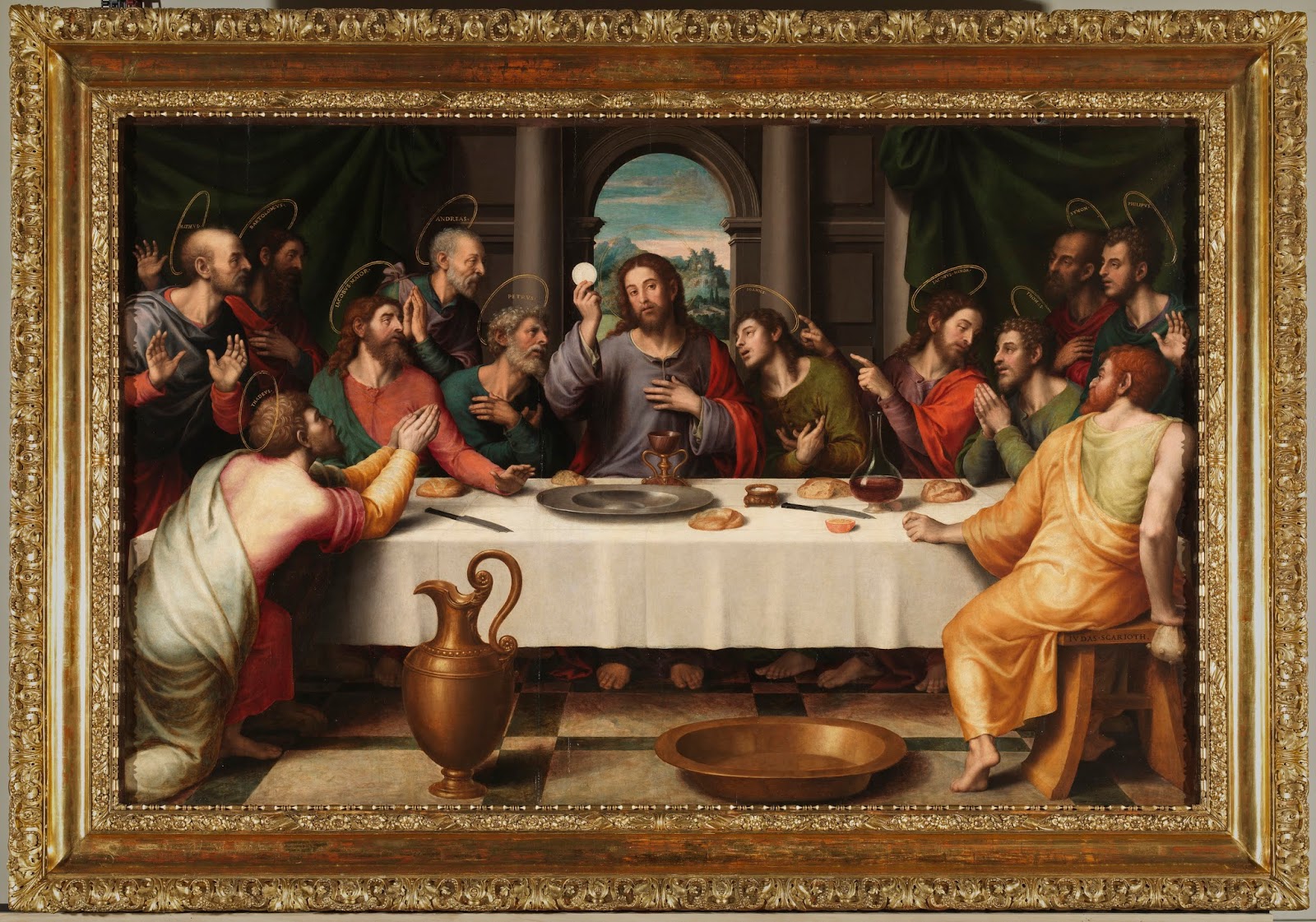 Imagen con la Última Cena de Jesús y sus discípulos