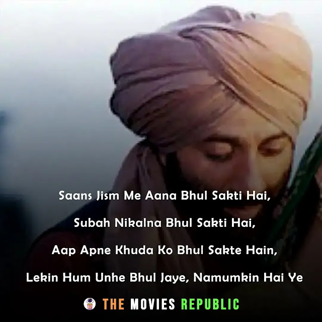 gadar movie dialogues, gadar movie quotes, gadar movie shayari, gadar movie status, gadar movie captions