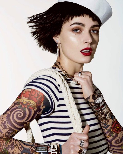 V.G.models: Мария Горностаева в апрельском номере журнала ELLE. Россия.