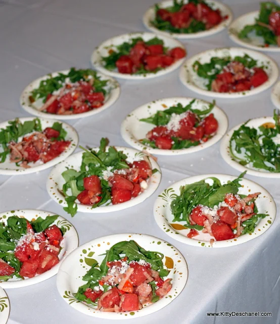 salad at the taos wine festival