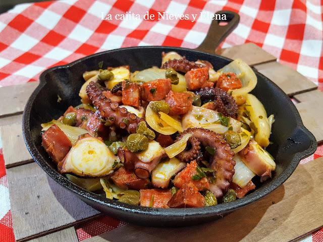 Pulpo con chorizo