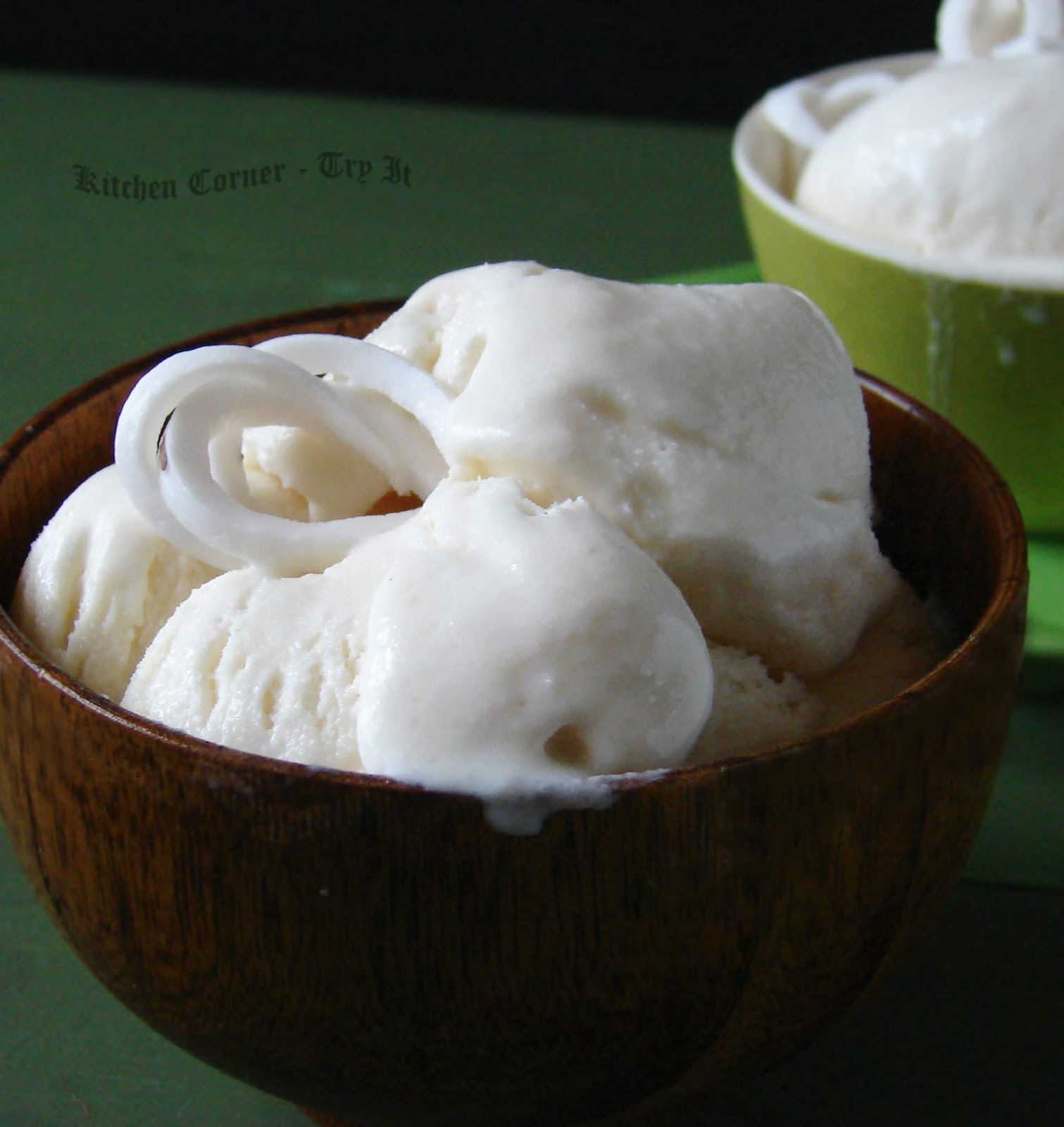 Eggless Tender Coconut Ice Cream/ Karikku Ice Cream