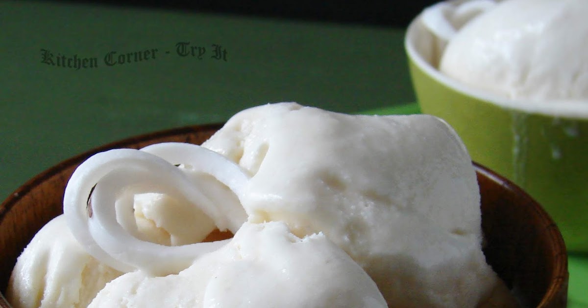 Eggless Tender Coconut Ice Cream/ Karikku Ice Cream