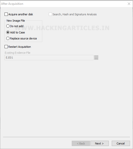 create image file for forensics investigation