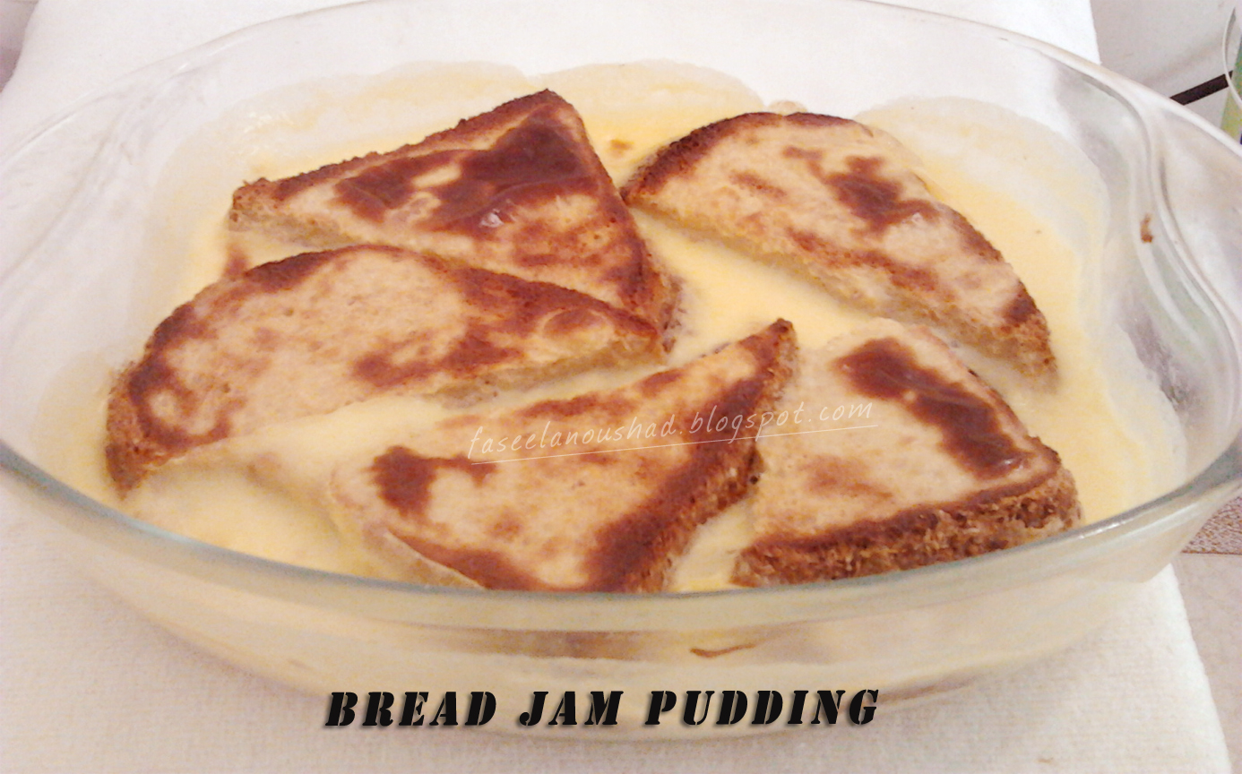 GOOD FOOD ENDS WITH GOOD TALK Bread Jam Pudding