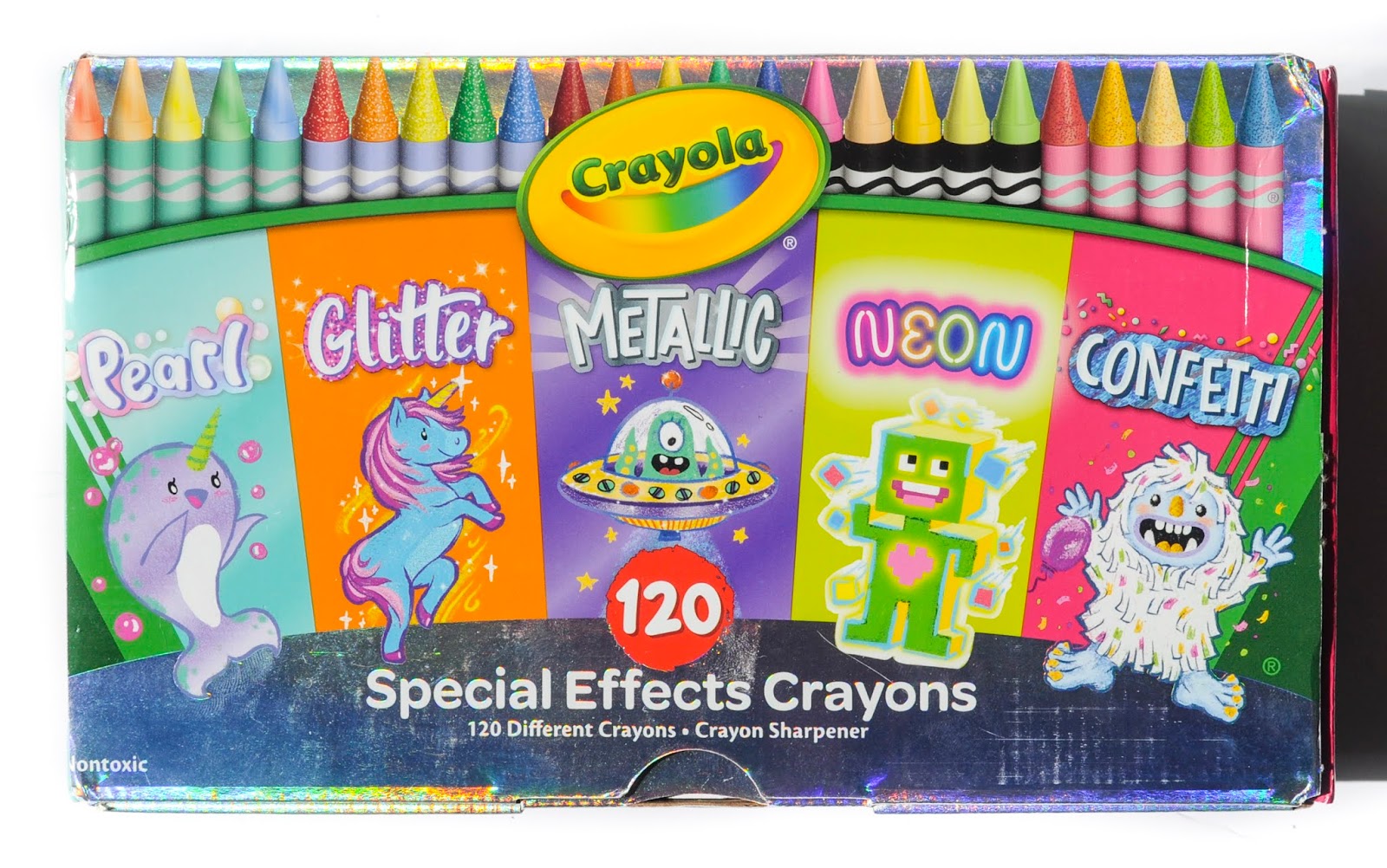 96 Confetti, Metallic, Neon & Cosmic Crayons, Crayola.com