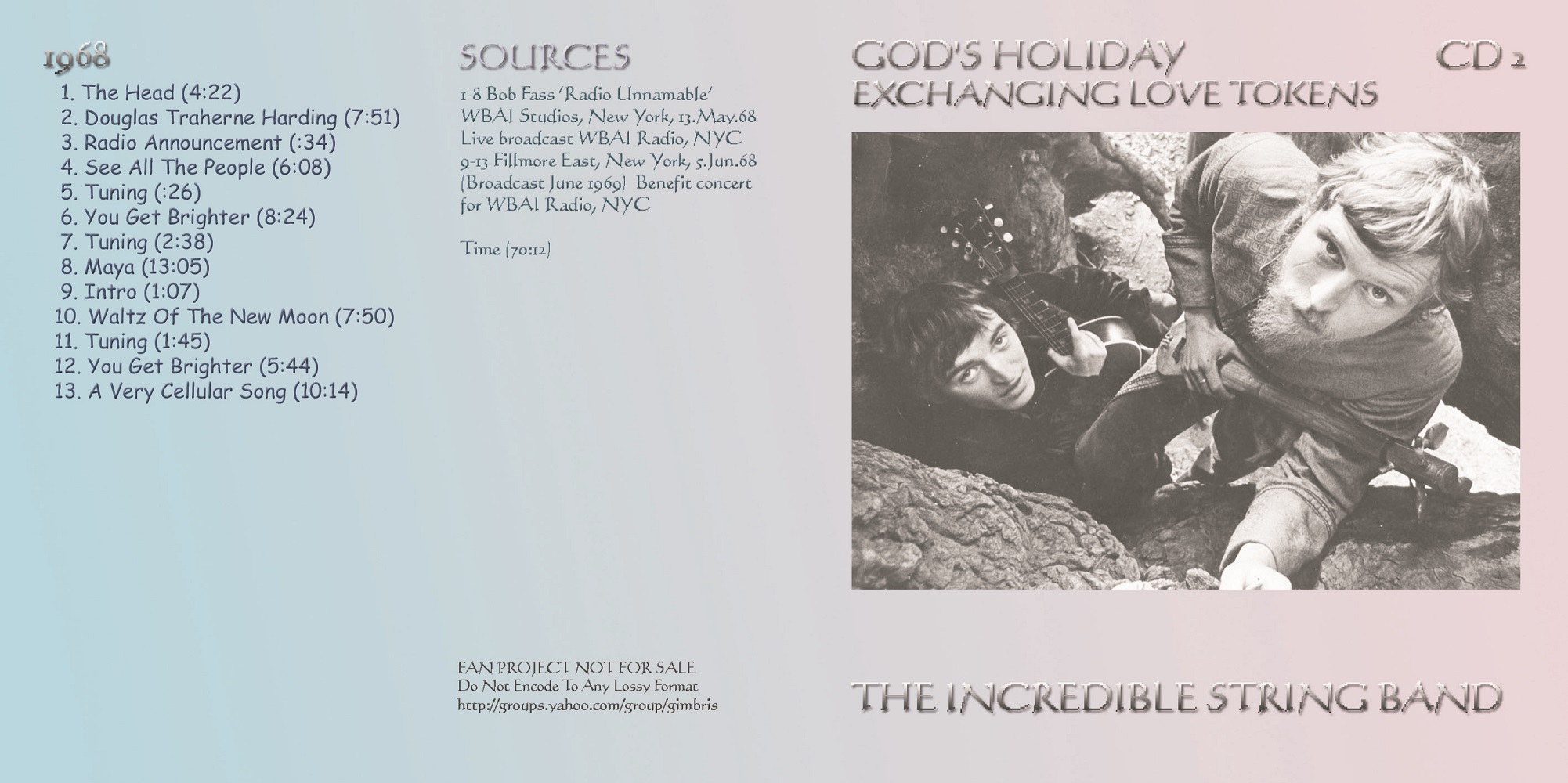 T.U.B.E. Incredible String Band God's Holiday (STU/FLAC) 16 CD's