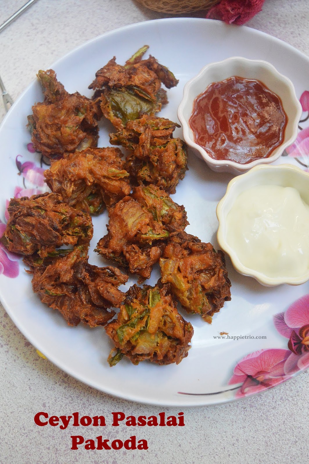 Ceylon Pasalai Pakoda Recipe Water Leaf Spinach Pakora Ceylon