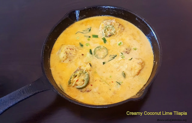 images of Creamy Coconut Lime Tilapia Recipe / Fish Fillets In Coconut Lime Sauce