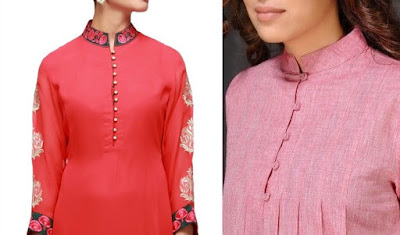 neck designs for kurti with buttons
