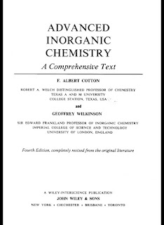 Advanced Inorganic Chemistry A Comprehensive Text 4th Edition by Cotton & Wilkinson Advanced Inorganic Chemistry A Comprehensive Text 4th Edition by Cotton & Wilkinson