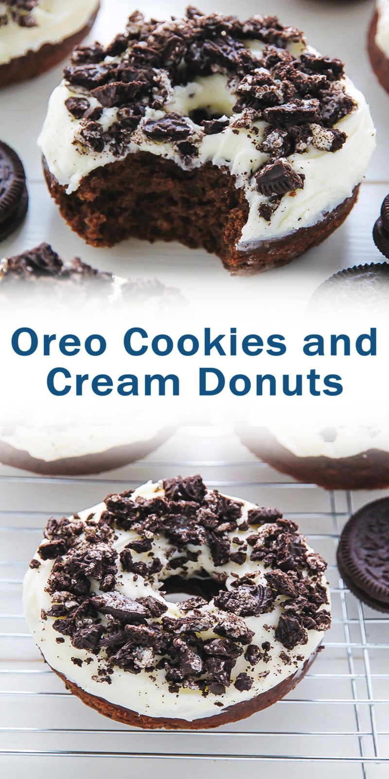 Oreo Cookies and Cream Donuts