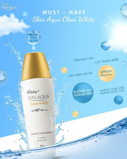 cong nghe noi bat cua kem chong nang skin aqua clear white