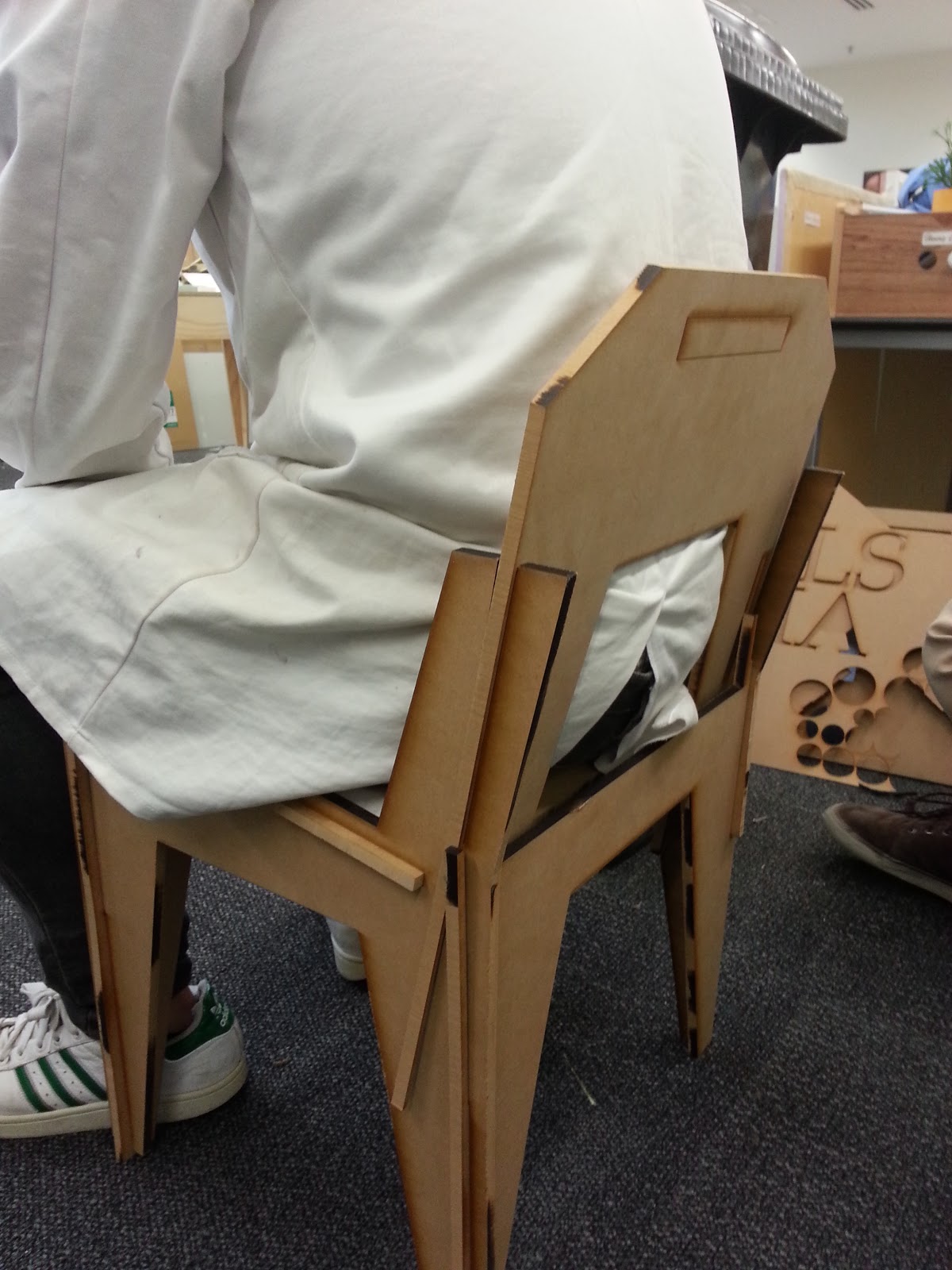 Philip Leytens Furniture Design blog full scale mdf chair
