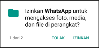 izinkan whatsapp mengakses media