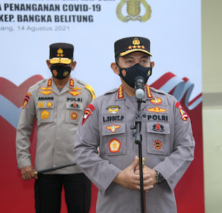 Rapat Bersama Forkompimda Babel, Kapolri Ingin Pos Penyekatan Kabupaten dan Kota Dioptimalkan