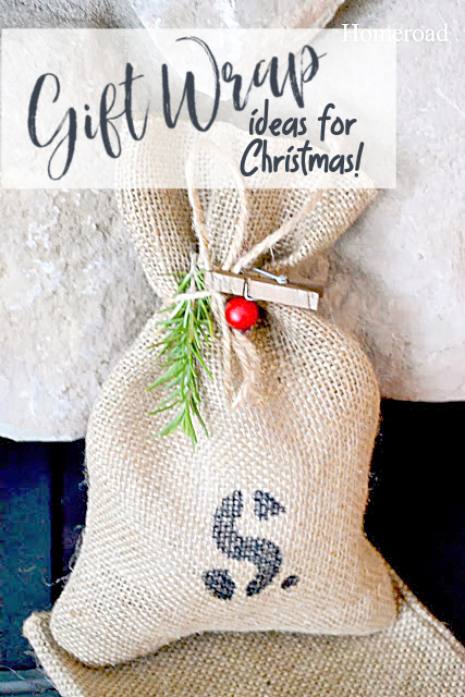Gift wrap ideas with overlay for pinning