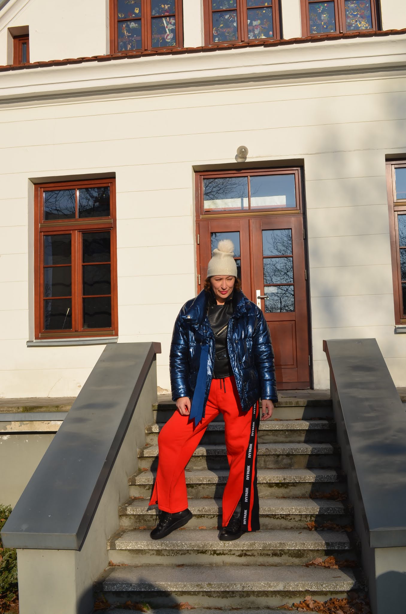 @adrianastyle_stylist;moda;fashion;ivy park trousers;zara puffa jacket;winter outfit;Reserved winter boots;Ivy Park Wide Trousers;winter mood;