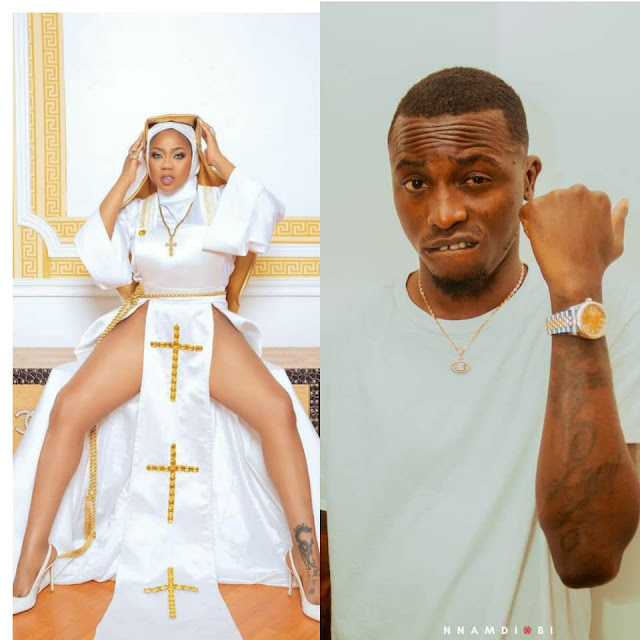 "Let this be the last time you will disrespect christianity"- Davido's former PA, Aloma warns Toyin Lawani, over her racy nun outfit