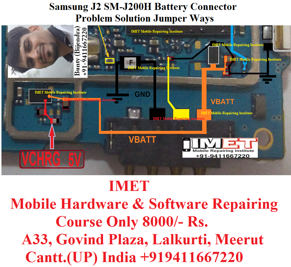 Samsung J2 Sm J0h Battery Connector Problem Solution Jumper Ways Imet Mobile Repairing Institute Imet Mobile Repairing Course