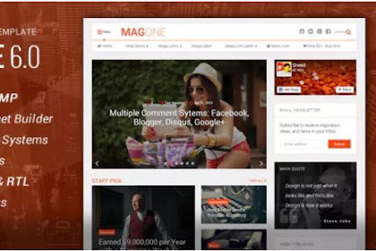 MagOne v6.6.1 – Responsive News & Magazine Blogger Template