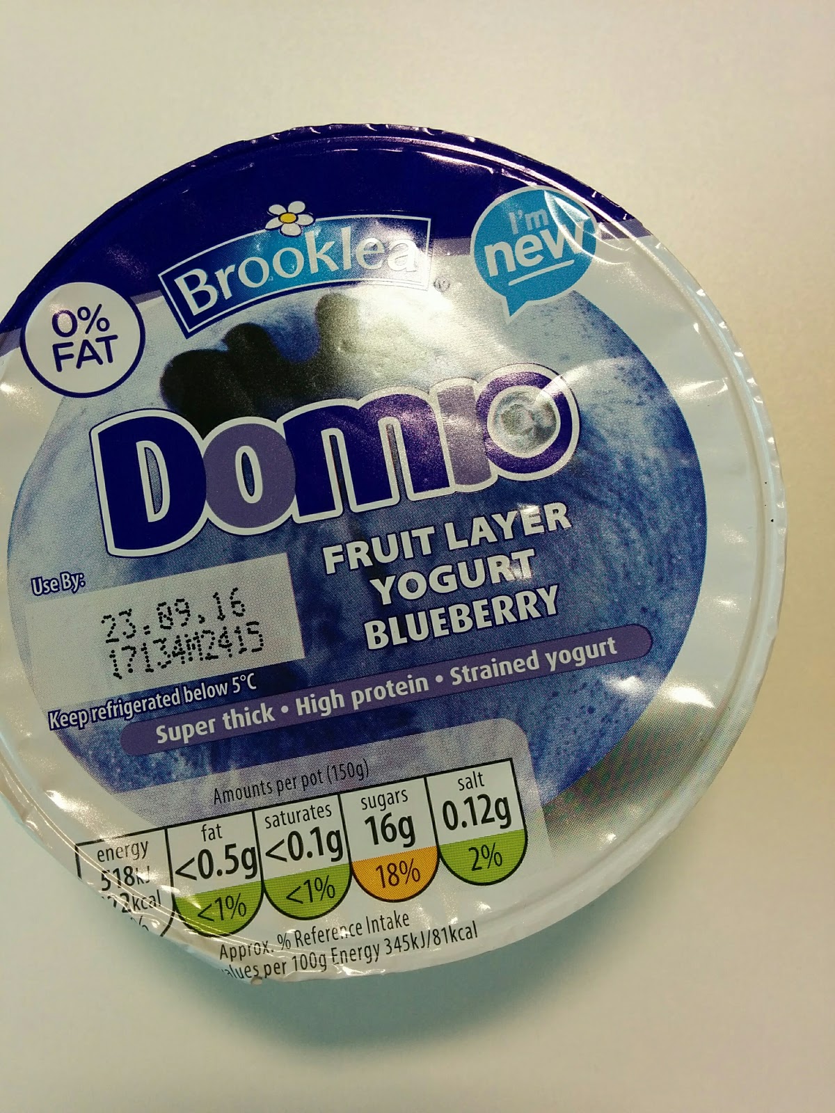 The Excited Eater Aldi Domio Blueberry Yogurt