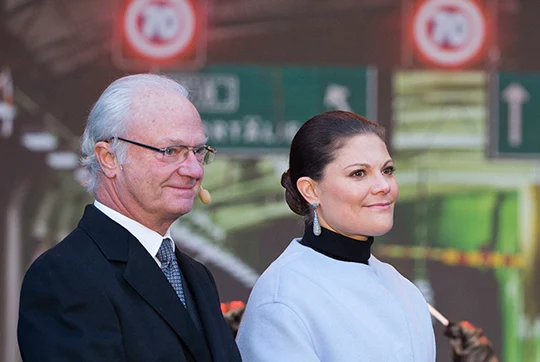 King Carl Gustaf and Crown Princess Victoria
