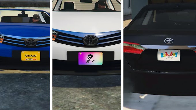 Stylish Car Number Plate In Gta 5