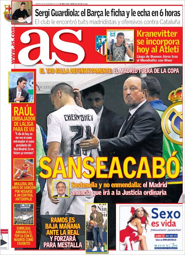 Real Madrid, AS: "Sanseacabó"