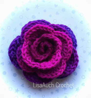 easy crochet rose written pattern free