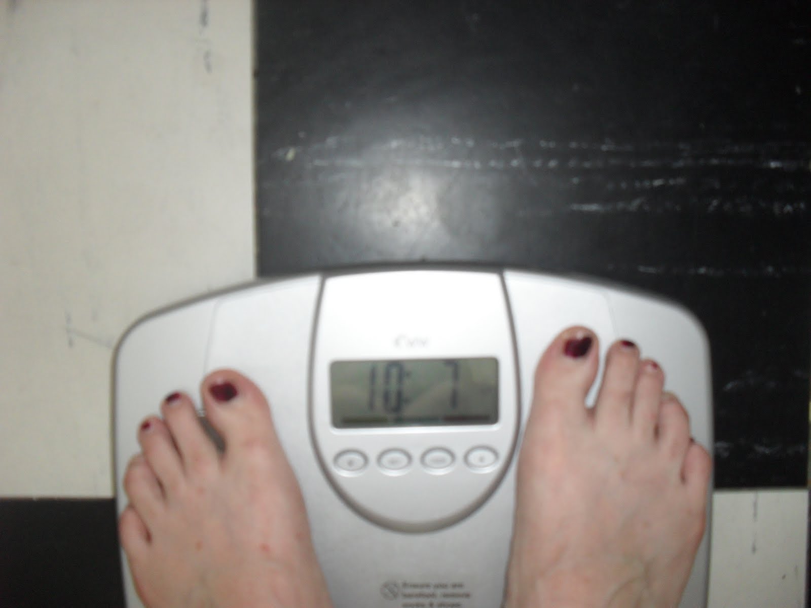 Between the sunset and the sea: Weigh 10 and a half stone and see what