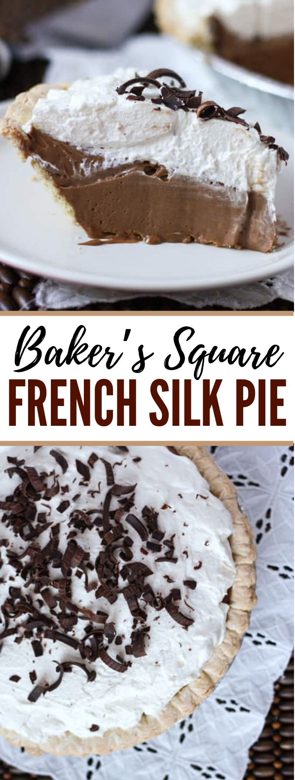 Homemade Baker’s Square French Silk Pie desserts cake