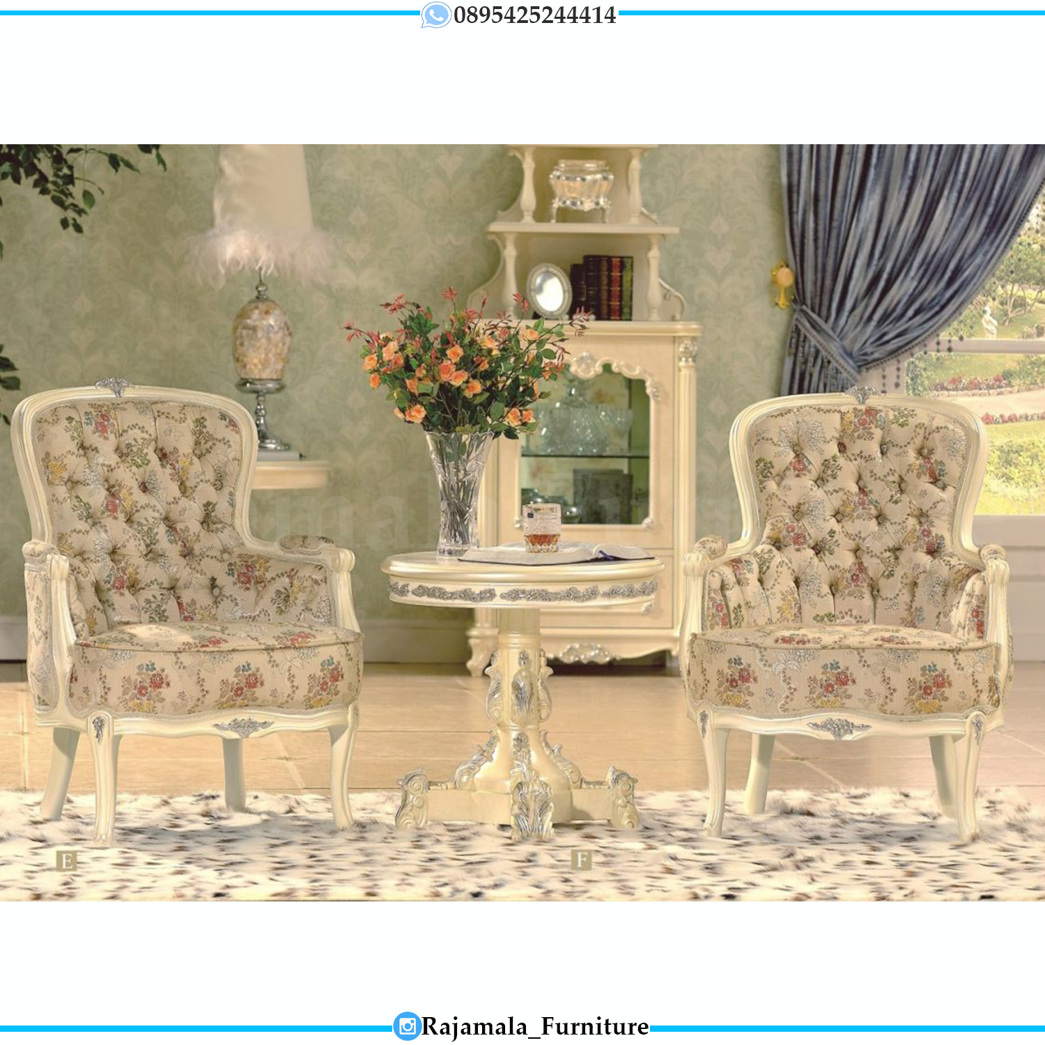 Kursi Teras Sofa Mewah Luxury Furniture Jepara Terbaru RM-0194