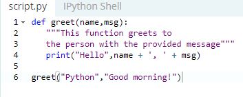 Python Function Arguments