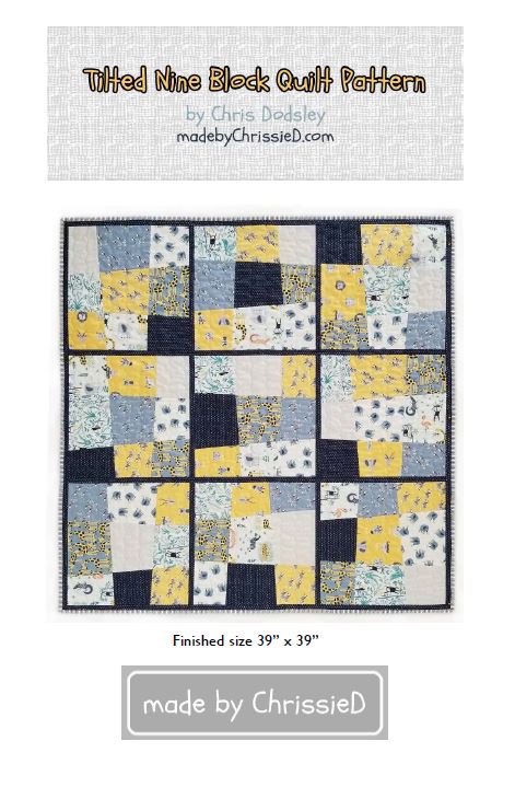 tilted nine block quilt pattern