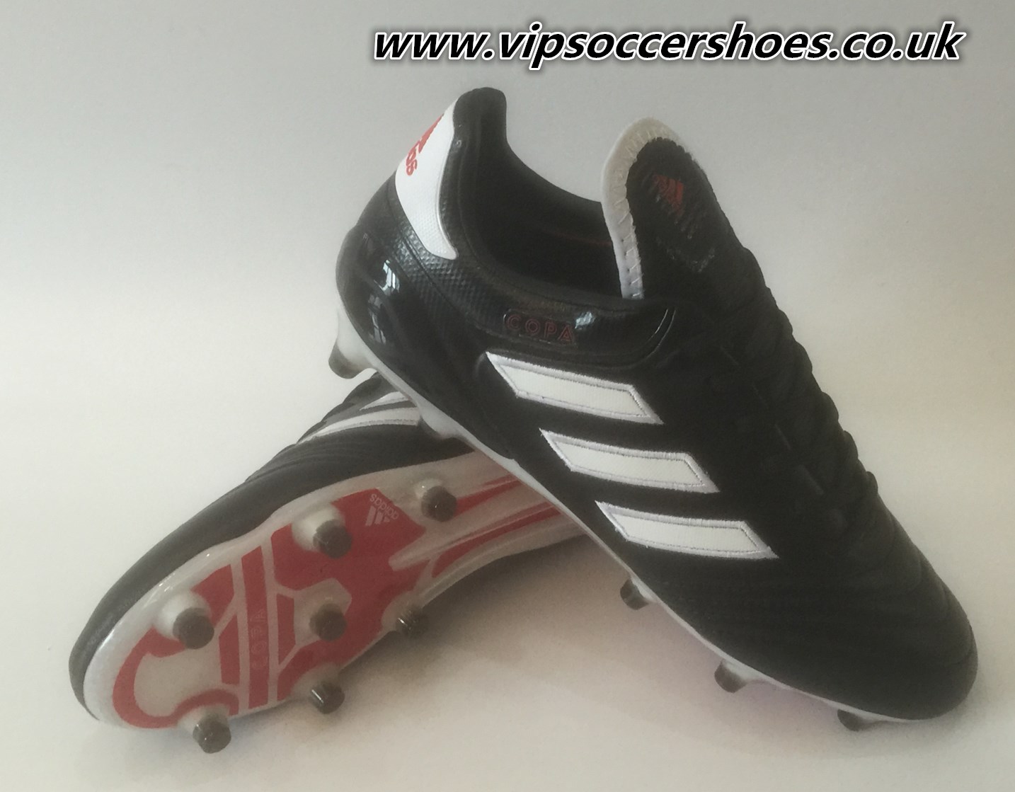 www.vipsoccershoes.co.uk: Chequered Black Adidas Copa 2017 Boots
