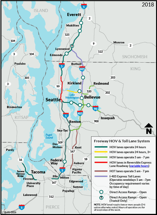 Shoreline Area News Increased fines for HOV lane violators starts Sunday