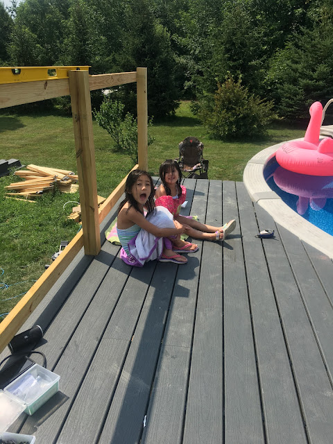 Ruple Farms - TREX Decking and the girls