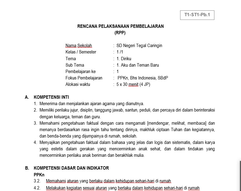 Proposal Ptk Sd Kelas 1 Kurikulum 2013 Proposal Ptk Sd Kelas 1 Kurikulum 2013