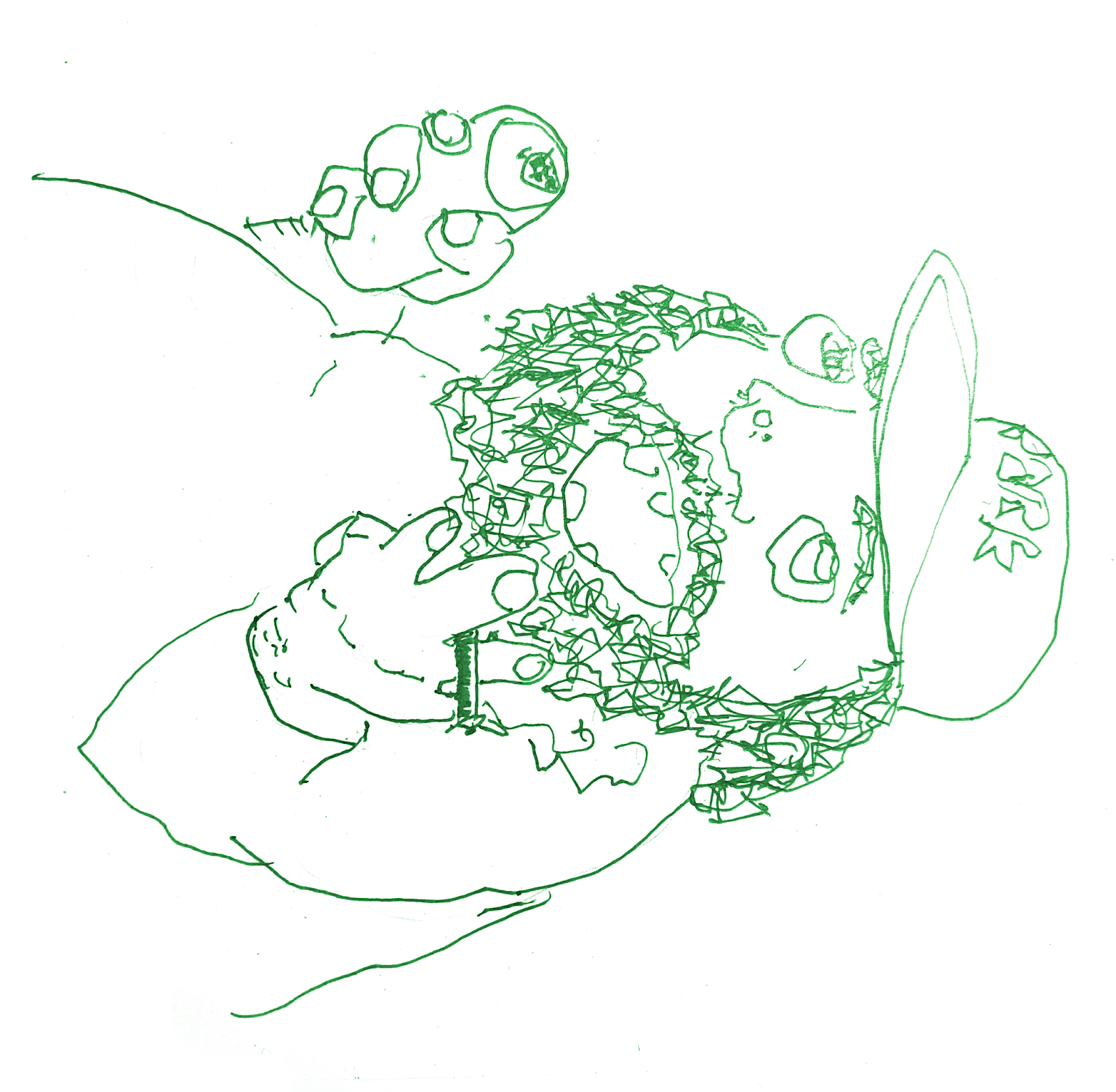 pitufo gruñon muñeco