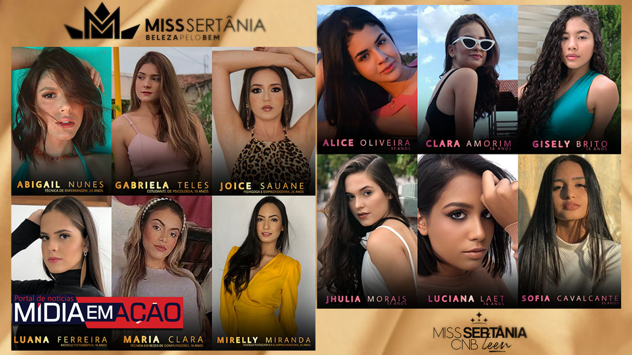 Miss Sertânia e Miss Teen Sertânia 2021 chegam na fase final