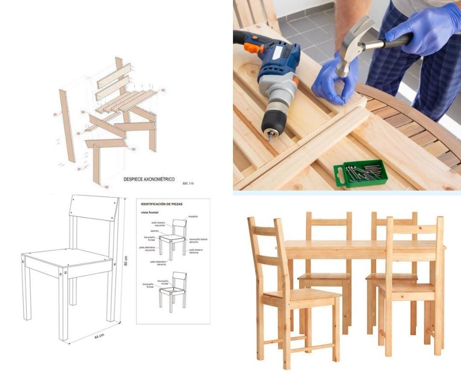 Planos para construir muebles de madera | Cursos de Carpintería