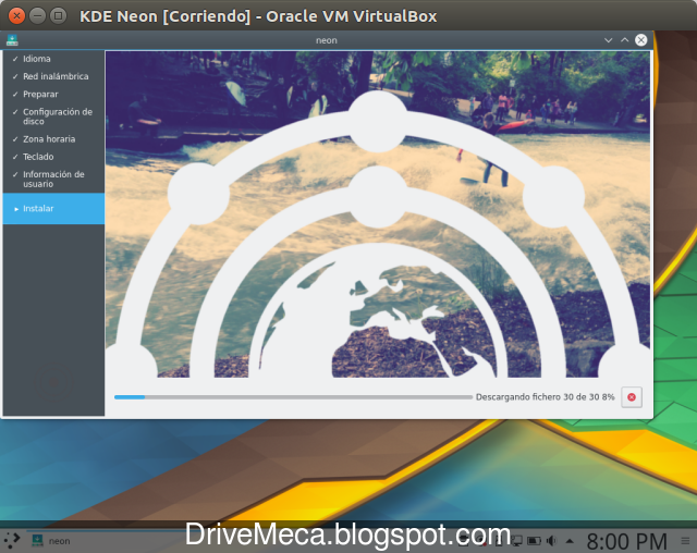 DriveMeca instalando KDE neon Plasma paso a paso