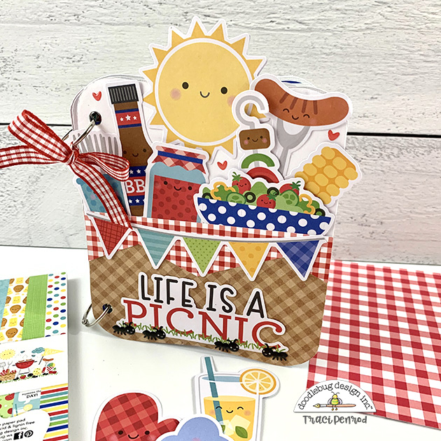 Artsy Albums Scrapbook Album and Page Layout Kits by Traci Penrod Life is A Picnic Basket