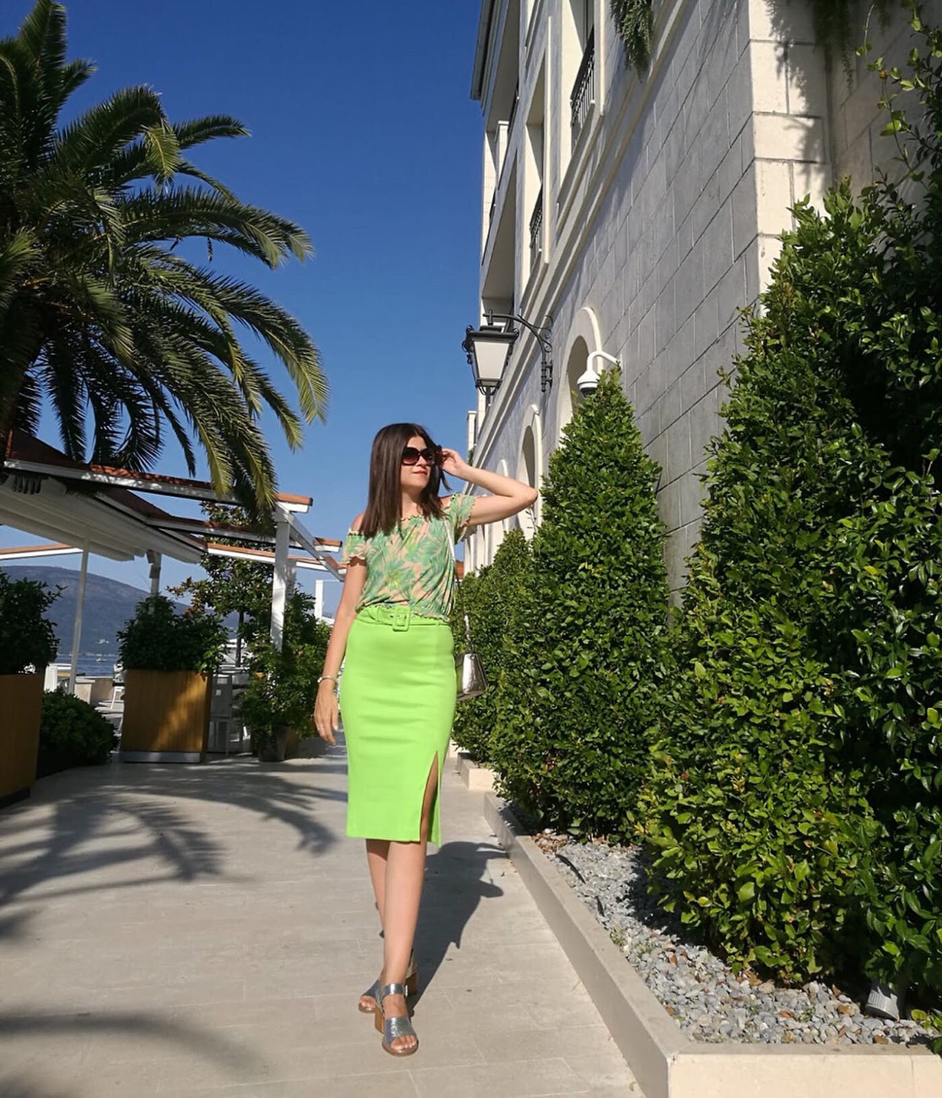 Neon Green Skirt for Porto Montenegro | BambolaI | Green skirt