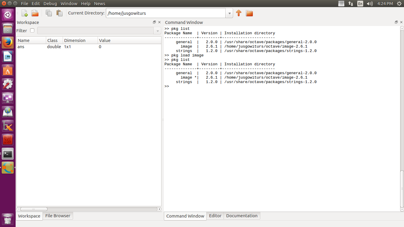 Octave New Package Installation Steps